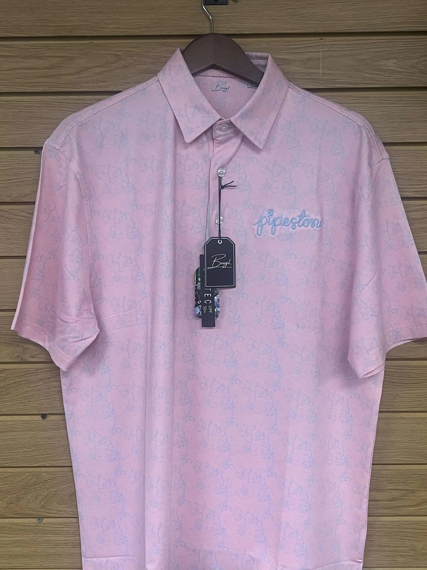 Beegl x Pipestone La Jolla Men's PoloLa Jolla Men's Polo - Pink